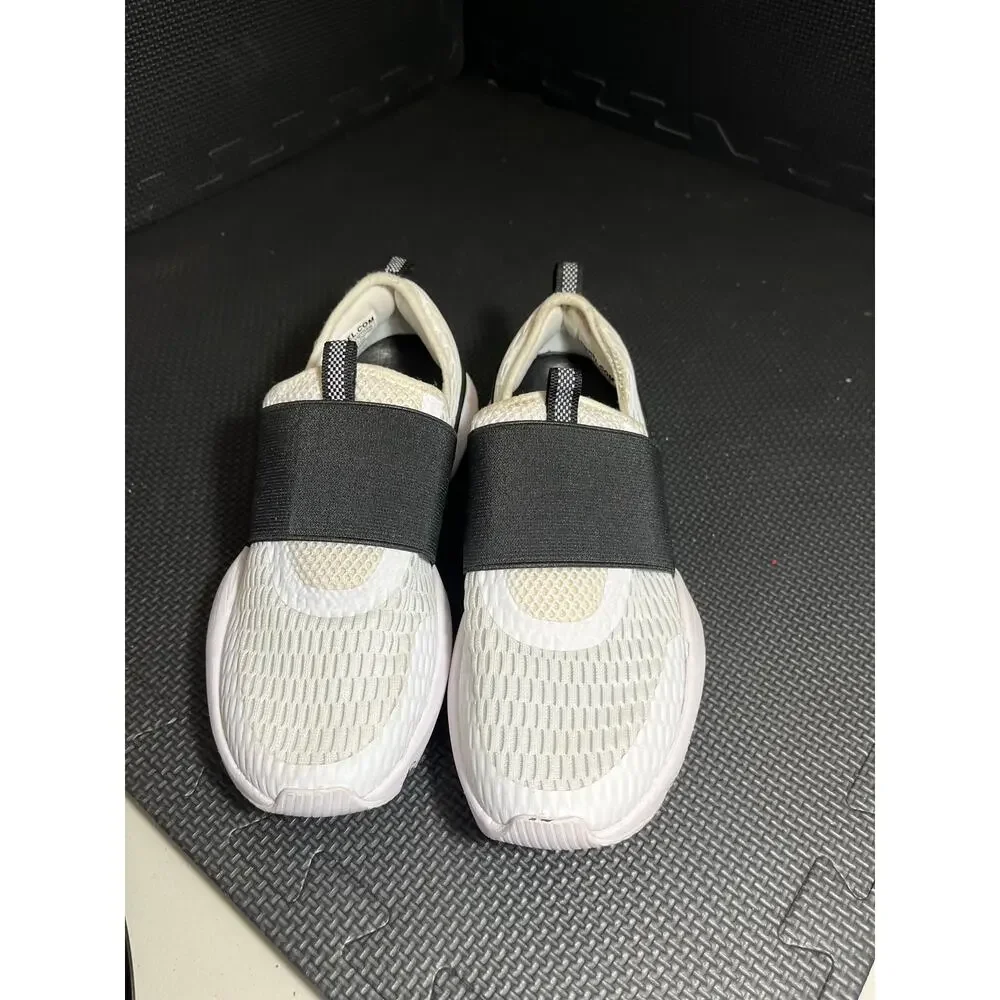 SOREL Kinetic Impact‎ Strap Womens Shoes White Black Reflective Elastic Strap 6